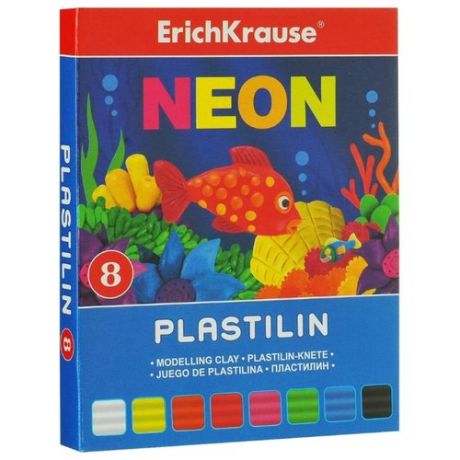 Пластилин ErichKrause Neon 8