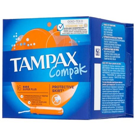 TAMPAX тампоны Compak Super Plus