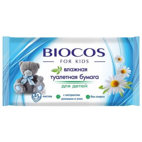 Влажная туалетная бумага BioCos