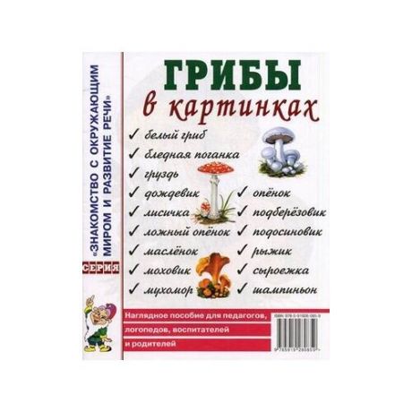 Грибы в картинках: наглядное