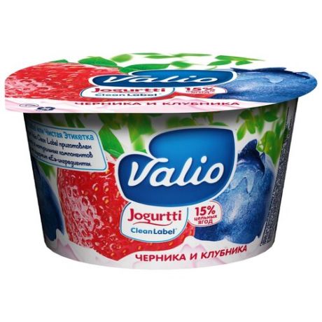 Йогурт Valio с цельными ягодами