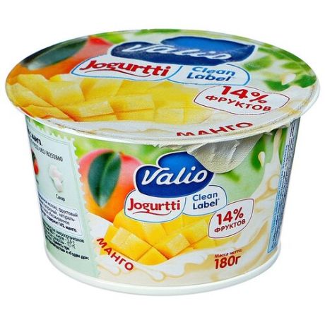 Йогурт Valio clean label манго