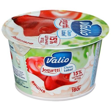 Йогурт Valio clean label вишня