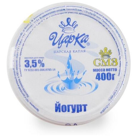 Йогурт ЦарКа Клубника 3.5% 400 г