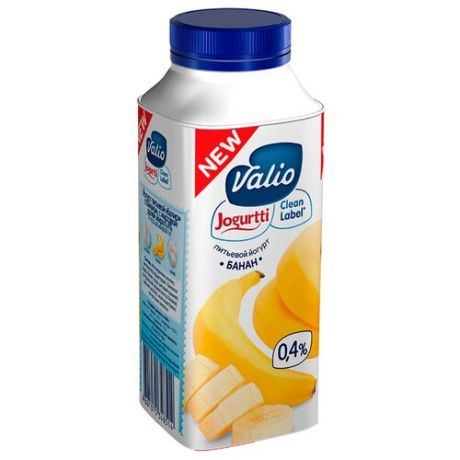 Питьевой йогурт Valio банан