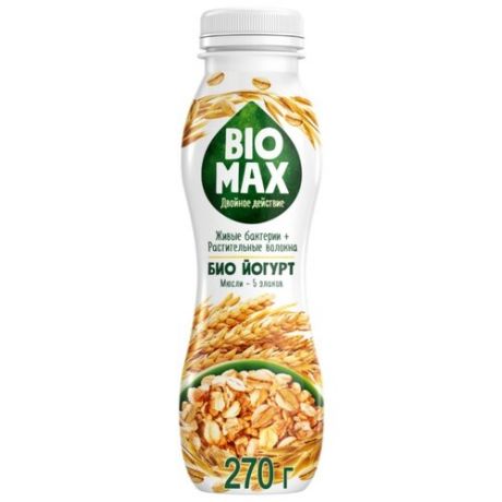 Питьевой йогурт Biomax Мюсли