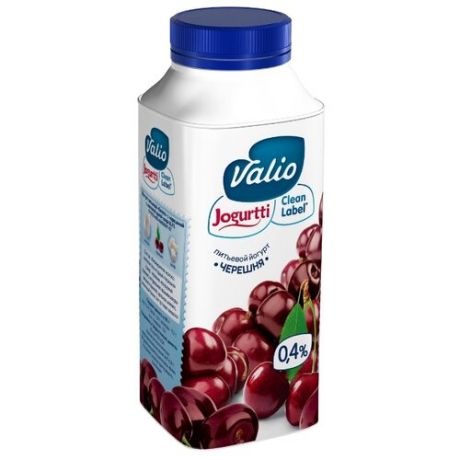Питьевой йогурт Valio черешня