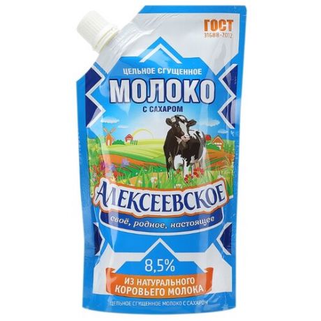 Сгущенное молоко Алексеевское