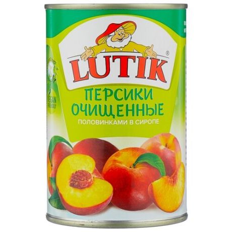 Консервированные персики Lutik