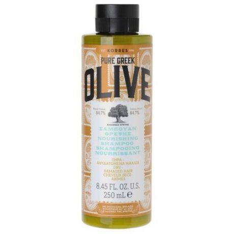 KORRES шампунь Pure Greek Olive