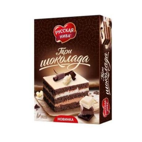 Торт Русская нива Три шоколада