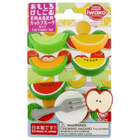 IWAKO Набор ластиков Cut Fruits