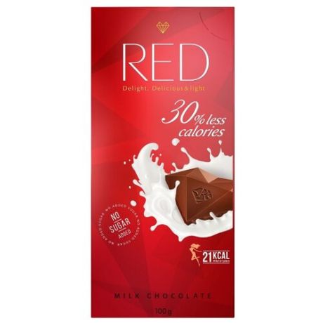 Шоколад Red Delight молочный 25%