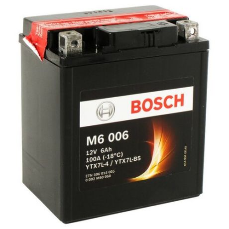 Мото аккумулятор Bosch M6 006