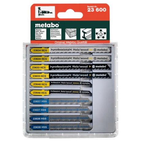 Набор пилок для лобзика Metabo