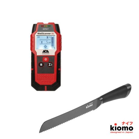 Набор Ada Детектор wall scanner 80 + Японский нож kiomo