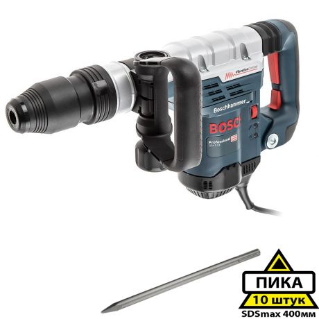 Набор Bosch Отбойный молоток gsh 5 ce (0.611.321.000) +Пика 400мм sdsmax (2608690128 10шт)