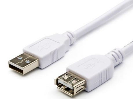 Аксессуар ATcom USB 2.0 AM/AF 0.8m White AT3788