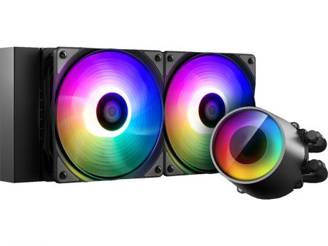 Водяное охлаждение DeepCool Castle 240RGB V2 (Intel LGA20XX/LGA1366/LGA115X AMD TR4/AM+/FM+)