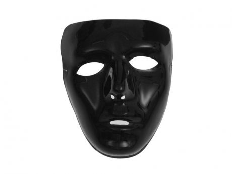 Карнавальная маска СмеХторг Лицо Black