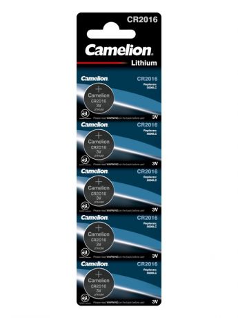 Батарейка CR2016 - Camelion BL-1 CR2016-BP5 (5 штука) 1593