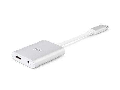 Аксессуар Moshi Digital Audio Adapter USB Type-C - USB Type-C / AUX 3.5mm Silver 99MO084249