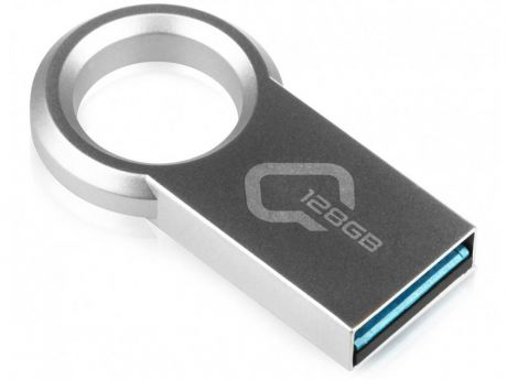 USB Flash Drive 128Gb - Qumo Ring USB 3.0 Metallic QM128GUD3-Ring