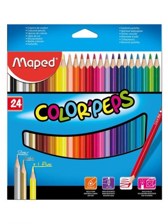 Карандаши цветные Maped Colorpeps 24 цвета 183224