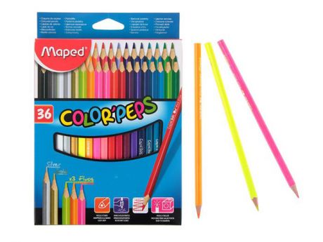 Карандаши цветные Maped Colorpeps 36 цветов 832017