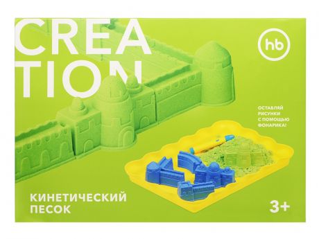 Набор для лепки Happy Baby Кинетический песок 750гр Green 4690624028175