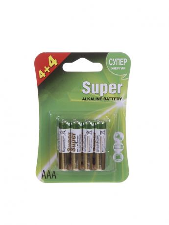 Батарейка AAA - GP Super Alkaline 24A4/4LNT-2CR8 (8 штук)