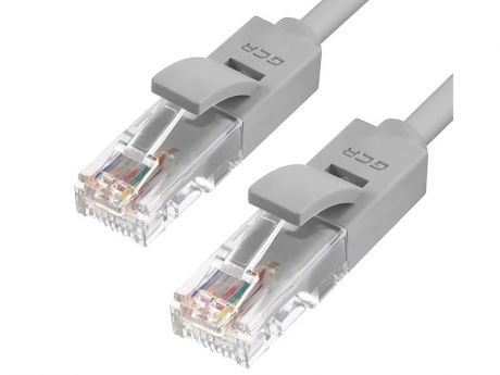 Сетевой кабель Greenconnect LSZH UTP 24AWG cat.6 RJ45 T568B 0.3m Grey GCR-51062