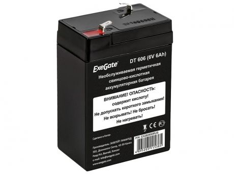 Аккумулятор для ИБП ExeGate DT 606 6V 6Ah клеммы F1 EX282950RUS