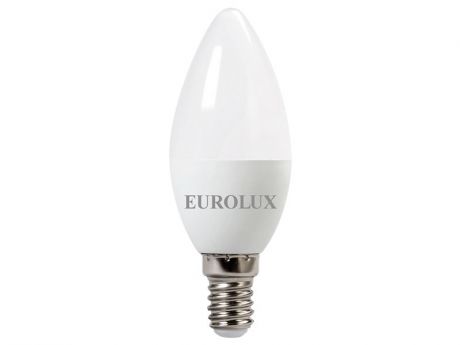 Лампочка Eurolux Свеча LL-E-C37-5W-230-2.7K-E14 76/2/1
