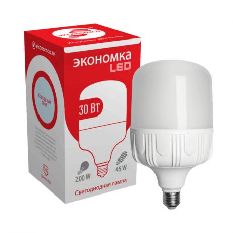 Лампочка Экономка LED E27 30W 6500K Eco30wHWLEDE2765