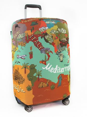 Чехол для чемодана Ratel Travel M Map of Mediterranean