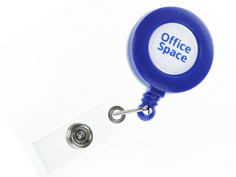 Держатель-рулетка для бейджей OfficeSpace Blue 284662