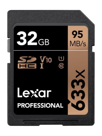 Карта памяти 32Gb - Lexar Secure Digital HC 663X Class 10 UHS-I LSD32GCB1EU633