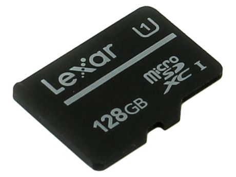 Карта памяти 128Gb - Lexar Micro Secure Digital XC Class 10 UHS-I LFSDM10-128ABC10