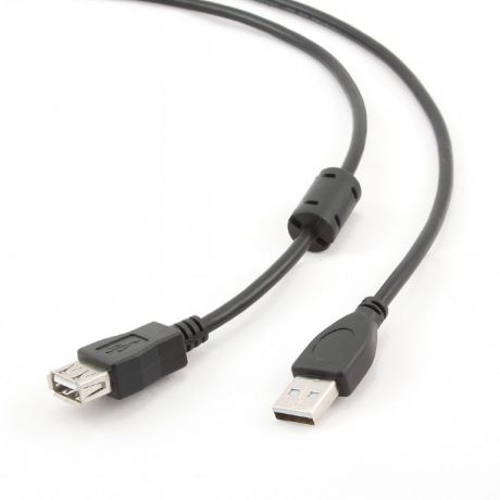 Аксессуар Gembird Cablexpert Pro USB2.0 AM/AF 4.5m Black CCF-USB2-AMAF-15