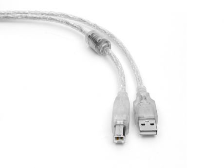 Аксессуар Gembird Cablexpert Pro USB 2.0 AM/BM 4.5m Transparent CCF-USB2-AMBM-TR-15