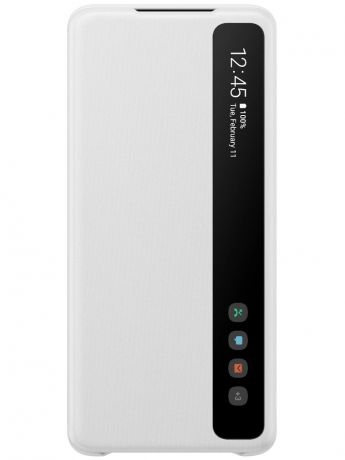 Чехол для Samsung Galaxy S20 Plus Smart Clear View Cover White EF-ZG985CWEGRU