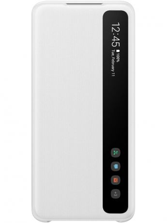 Чехол для Samsung Galaxy S20 Smart Clear View Cover White EF-ZG980CWEGRU