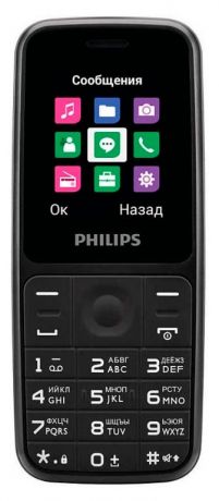 Телефон мобильный Philips E125, черный