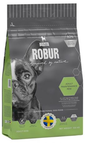 Корм сухой BOZITA ROBUR для собак мелких и средних пород, 3.25 кг