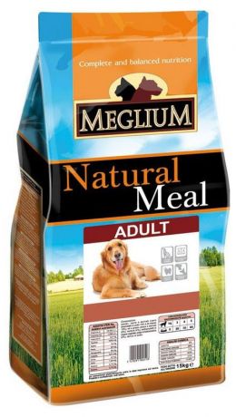 Корм сухой Meglium Adult для собак, 15 кг