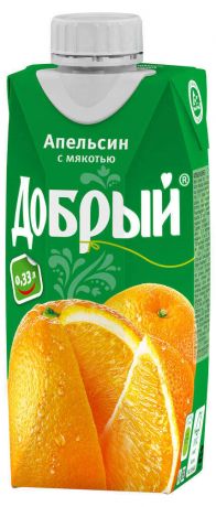 Нектар «Добрый», апельсиновый, 330 мл (24 шт)