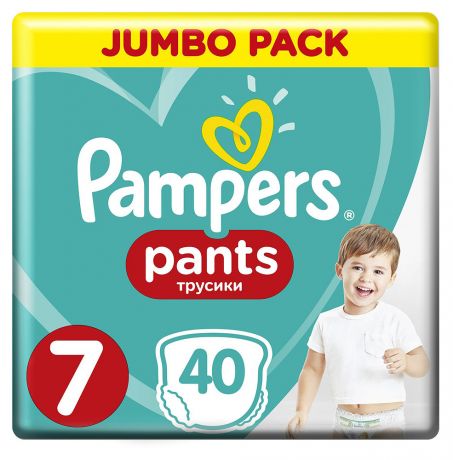 Подгузники-трусики Pampers Pants XL Jumbo, 17+ кг, 40 шт