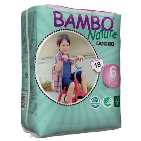 BAMBO трусики Nature 6 (18+ кг) 18 шт.