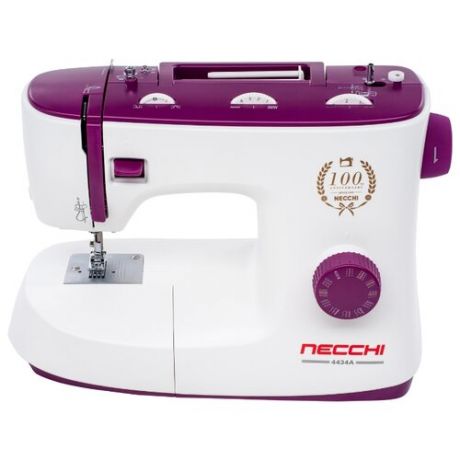 Швейная машина Necchi 4434 A, белый/фиолетовый